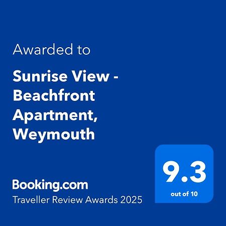 Sunrise View - Beachfront Apartment, Weymouth Exteriör bild